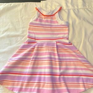 Janie and Jack almost new pastel striped dress size 10